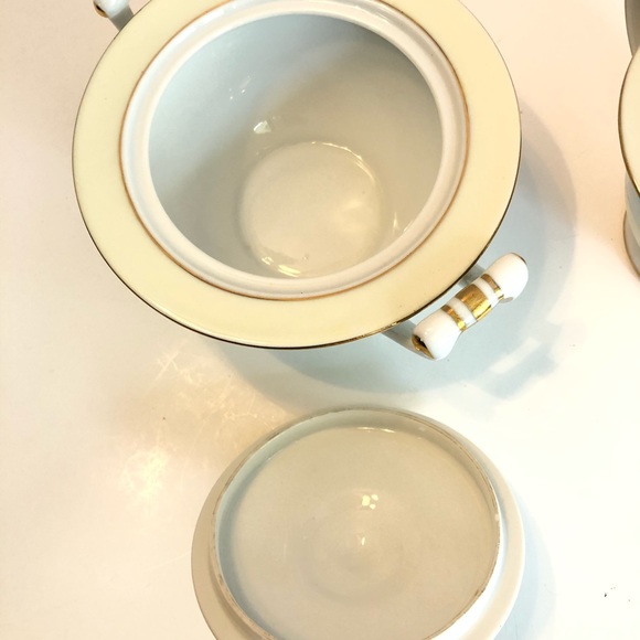 Occupied Japan Sugar & Creamer Bird Paradise - Picture 3 of 12